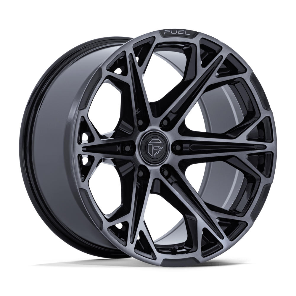 FUEL 1PC FC886 HAMMERHEAD 20X10 -18 6X139.7 GLOSS BLACK DARK TINTED CLEAR