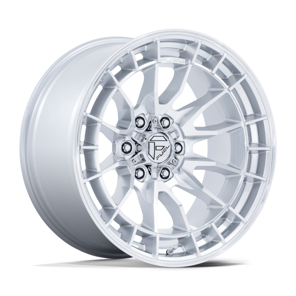 FUEL 1PC FC888 REVOLT 18X9 20 6X139.7 HYPER SILVER W/ MACHINED FACE