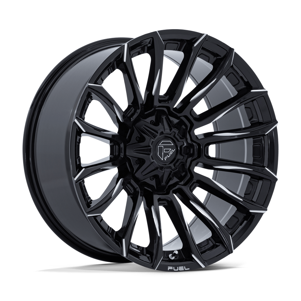 FUEL 1PC FC889 BLADE 20X9 20 8X180 GLOSS BLACK MILLED