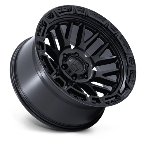 FUEL 1PC FC890 RAIL 20X10 -18 6X135 MATTE BLACK W/ GLOSS BLACK LIP
