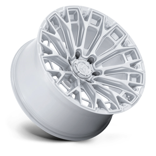 FUEL 1PC FC882 TRAX 18X9 1 6X139.7 GLOSS SILVER W/ MACHINED FACE
