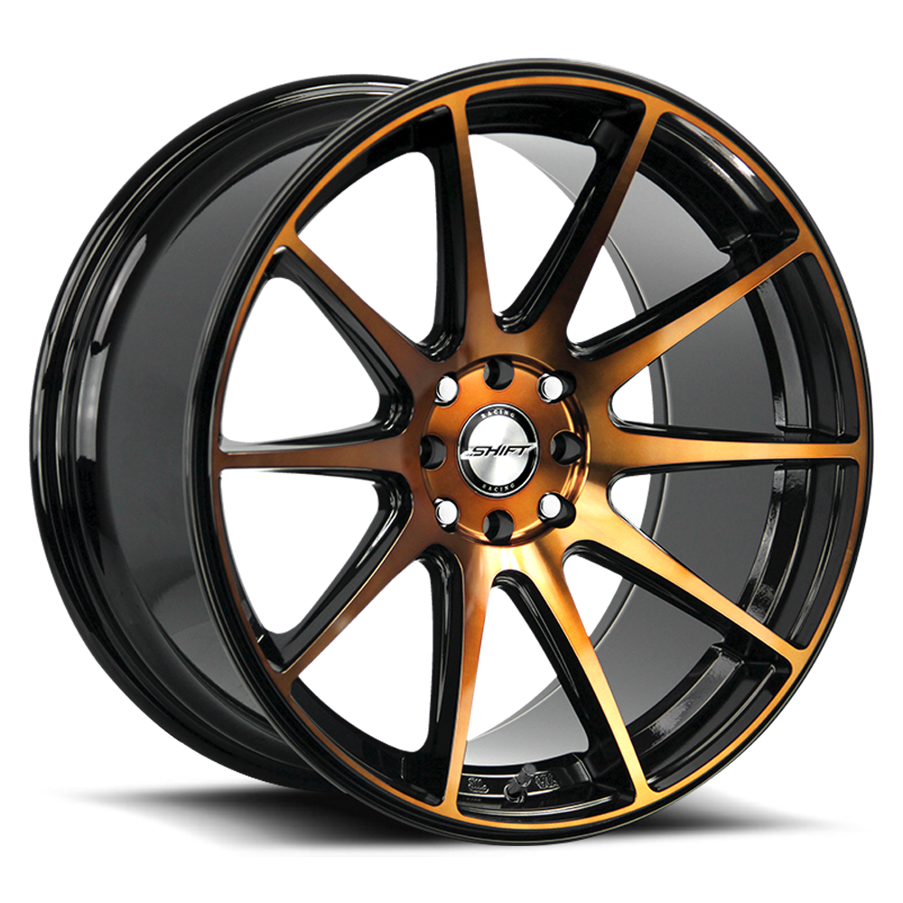 SHIFT H34 GEAR 18X9 30MM 4X100/4X114.3 BLACK MACHINED BRONZE | H34840030BMBZ