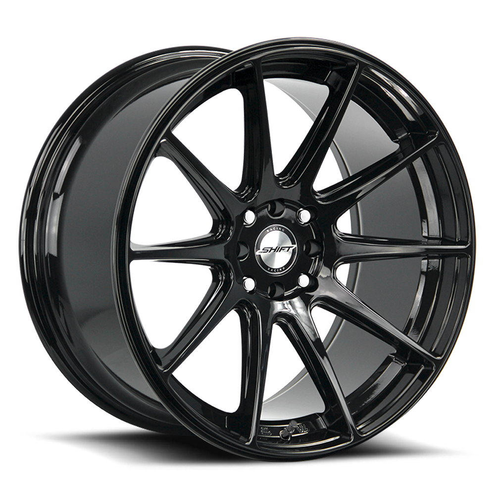 SHIFT H34 GEAR 18X9 30MM 4X100/4X114.3 ALL GLOSS BLACK | H34840030GB