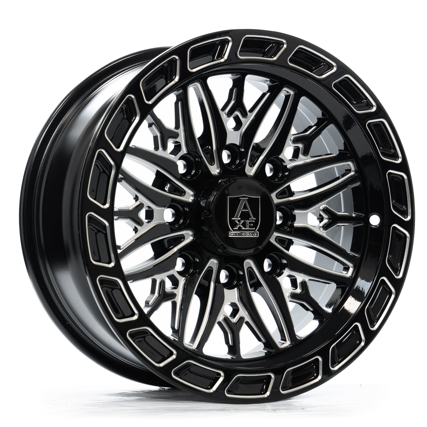 AXE HYPNOS UTV 15x7 10 4x137,4x156 GLOSS BLACK MILLED