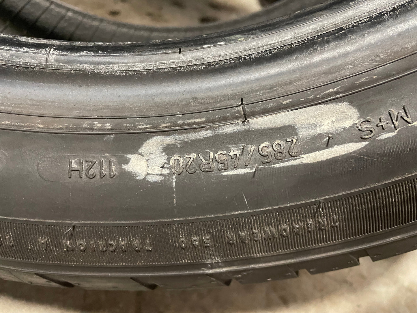 SINGLE 285/45R20 Goodyear Eagle Sport Run Flat 112 H XL - Used Tires