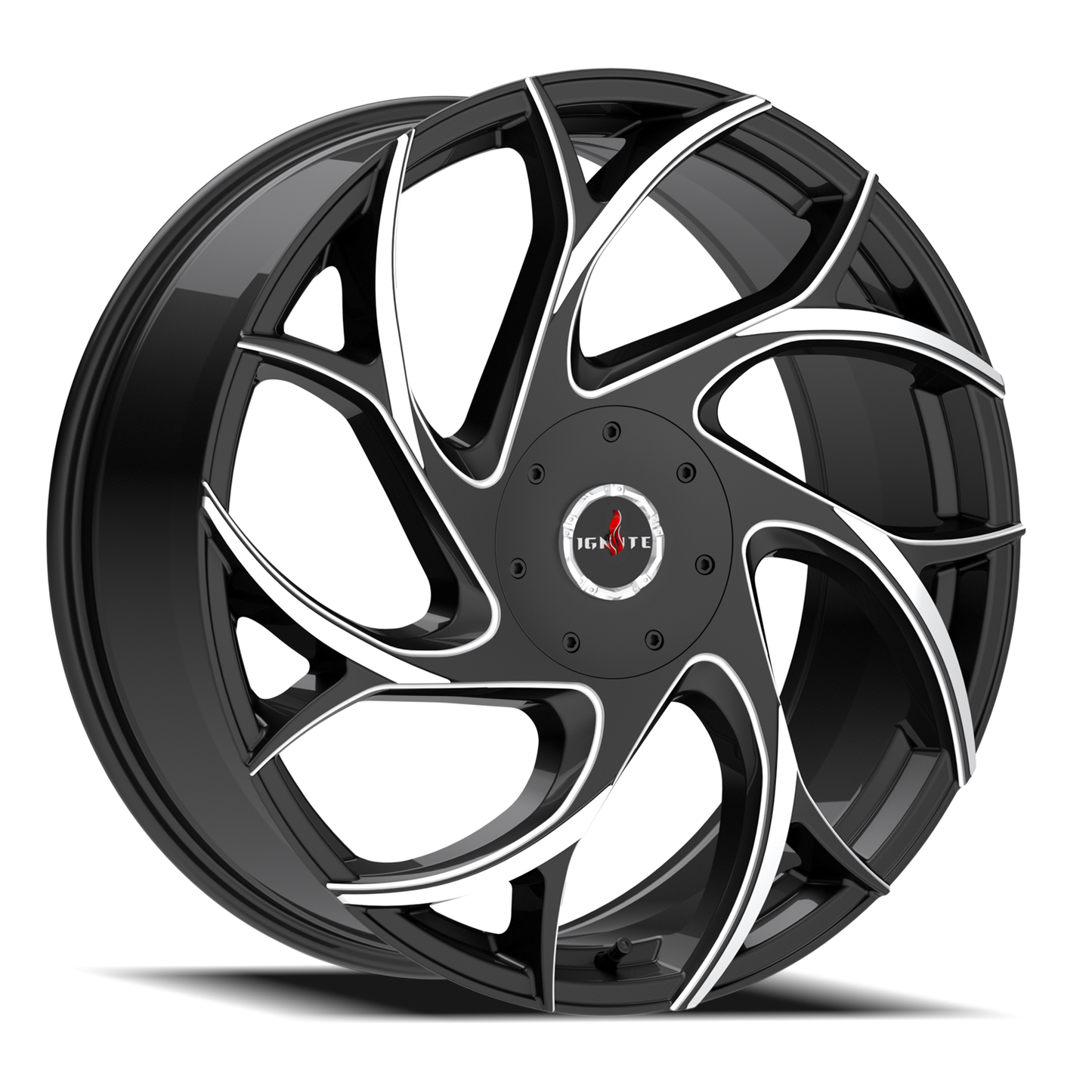 IGNITE G02 INFERNO 24X8.5 35MM 5X114.3/5X120 GLOSS BLACK MILLED TIPS | G0248550135GBMLT