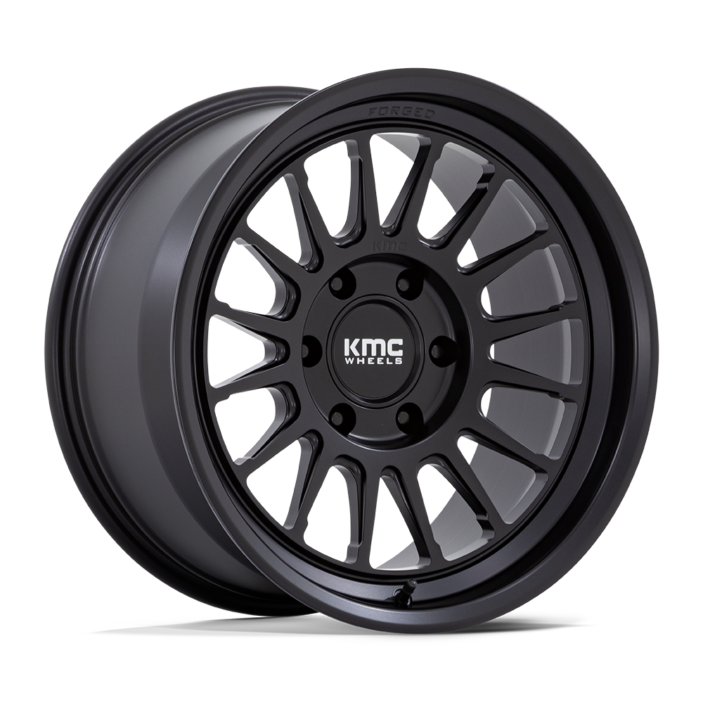 KMC KM447 IMPACT FORGED MONOBLOCK 18x9 18 6x135 SATIN BLACK