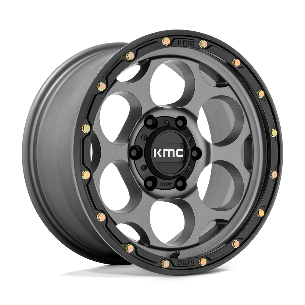 Kmc KM541 DIRTY HARRY - 18x8.5 0mm 6x139.7 SATIN GRAY W/ BLACK LIP Wheel | KM54188568900