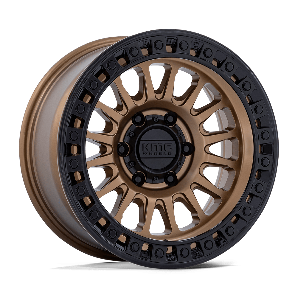 KMC KM552 IMS 17x8.5 -10 5x127 MATTE BRONZE W GLOSS BLACK LIP