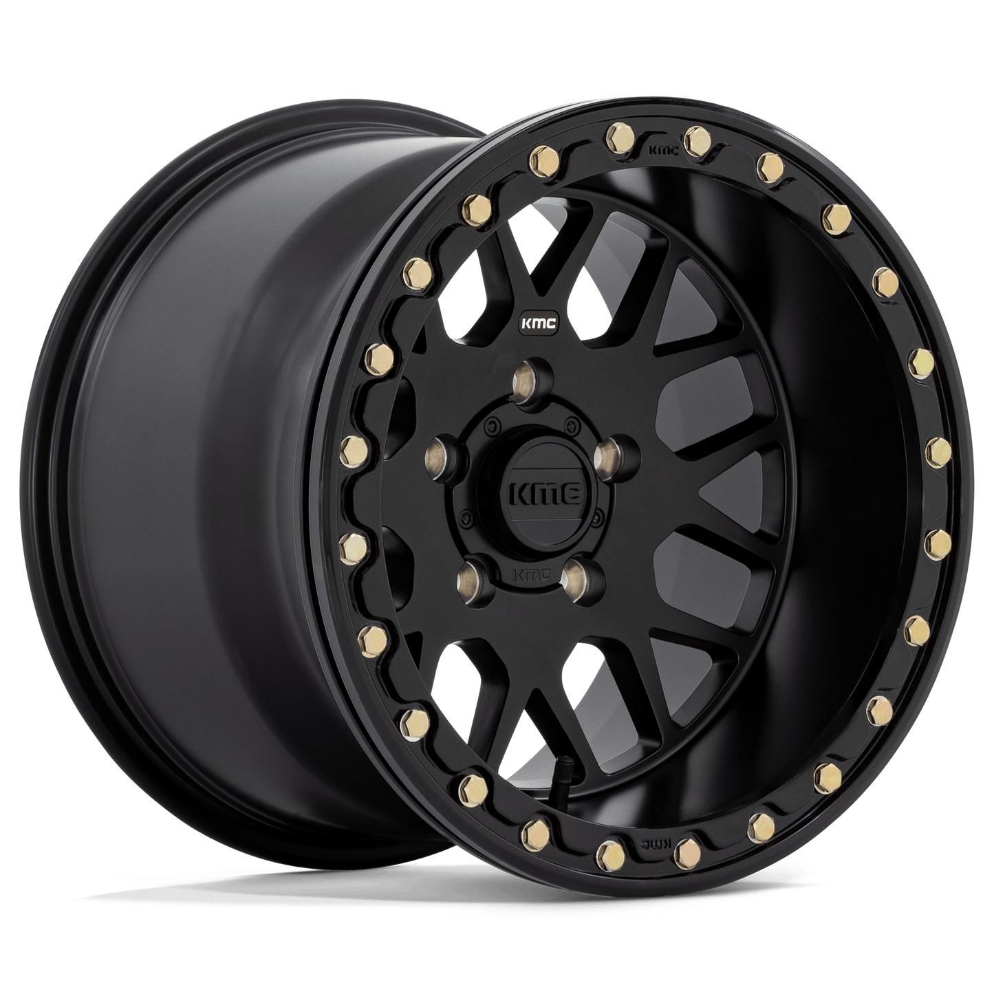 Kmc Powersports KS235 GRENADE UTV BEADLOCK - 18x9 -24mm 4x137 SATIN BLACK Wheel | KS23589048724N