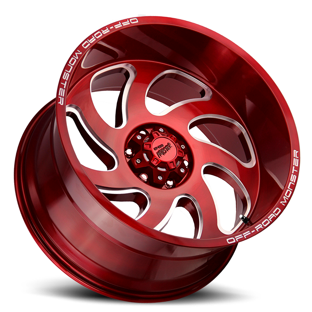 OFF ROAD MONSTER M07 M07 20X10 NEG 19MM 8X165.1 CANDY RED M070865N19