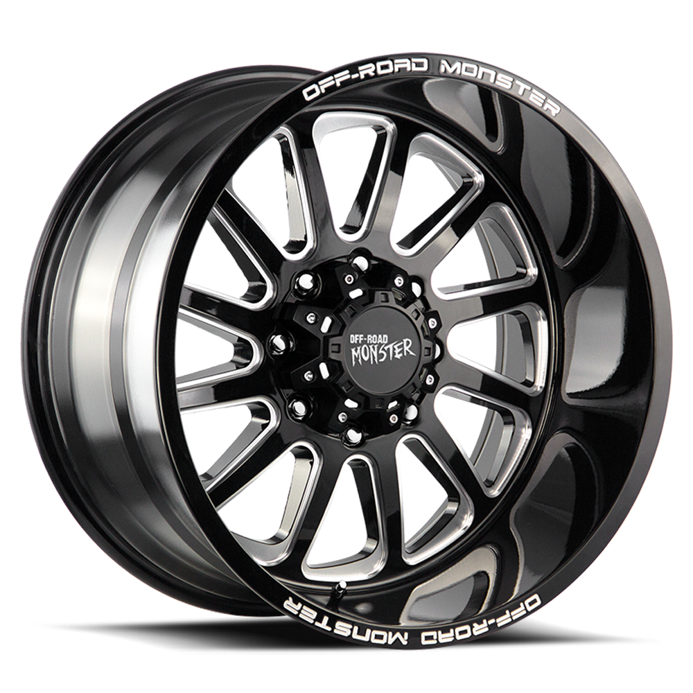 OFF ROAD MONSTER M17 M17 22X12 NEG 44MM 8X165.1 GLOSS BLACK MILLED | M17212865N44GBML