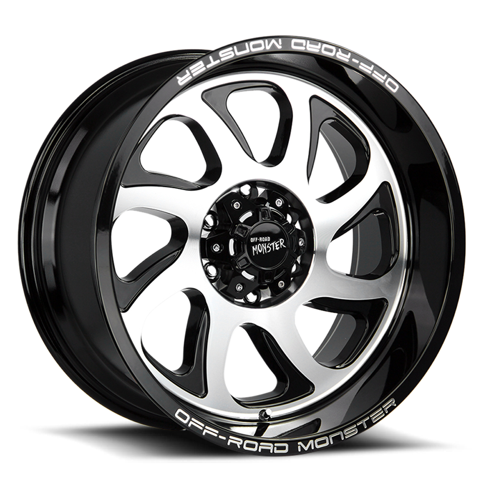 OFF ROAD MONSTER M22 M22 20X10 NEG 19MM 8X165.1 GLOSS BLACK MACHINED | M220865N19GBM