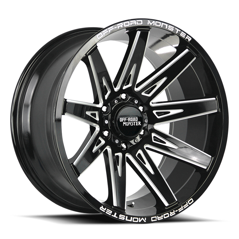 OFF ROAD MONSTER M25 M25 20X10 NEG 19MM 6X139.7 GLOSS BLACK MILLED | M250639N19GBML