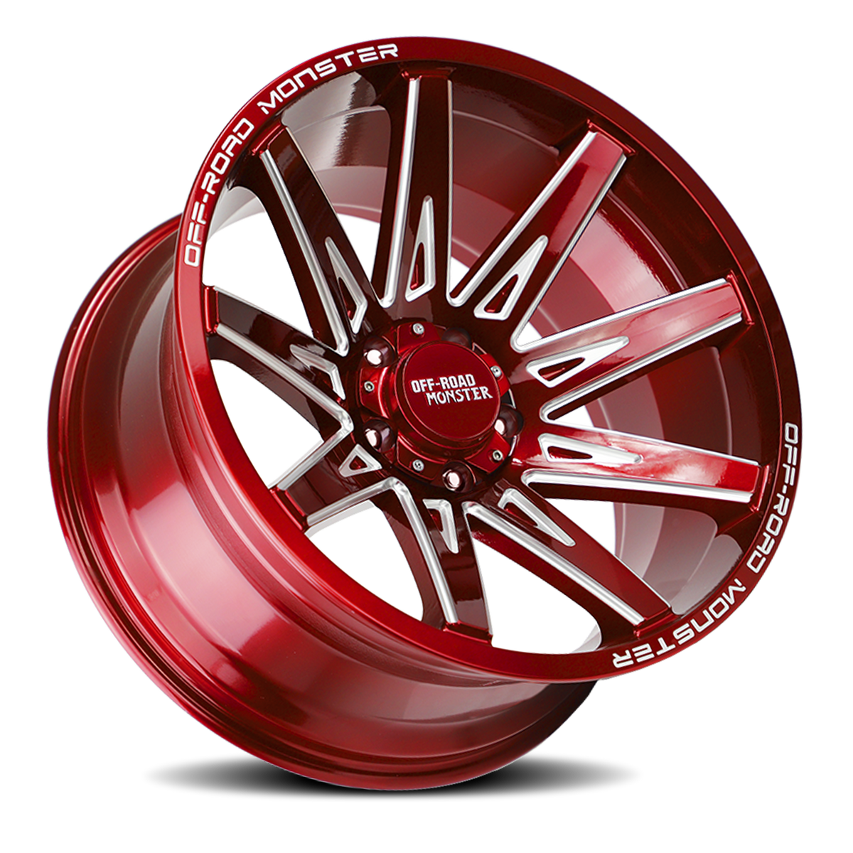OFF ROAD MONSTER M25 M25 20X10 NEG 19MM 5X127 CANDY RED MILLED | M250527N19RML