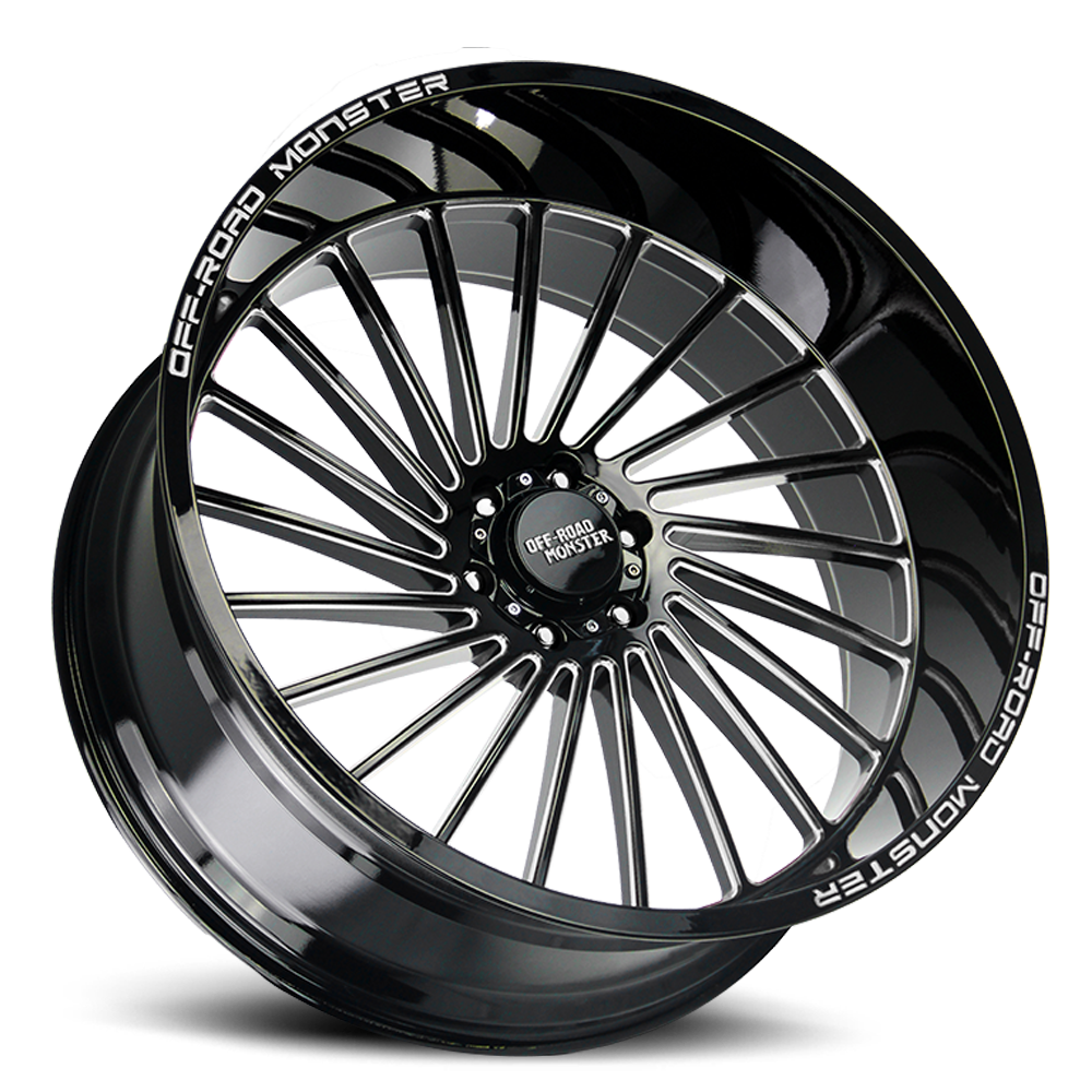 OFF ROAD MONSTER M27 M27 26X12 NEG 44MM 6X139.7 GLOSS BLACK MILLED | M27612639N44GBML