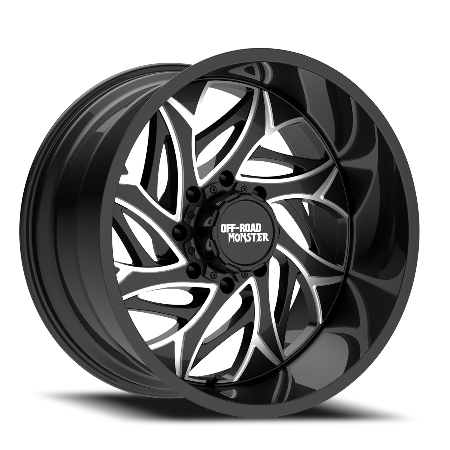 OFF ROAD MONSTER M28 M28 22X12 NEG 44MM 8X165.1 GLOSS BLACK MILLED | M28212865N44GBML