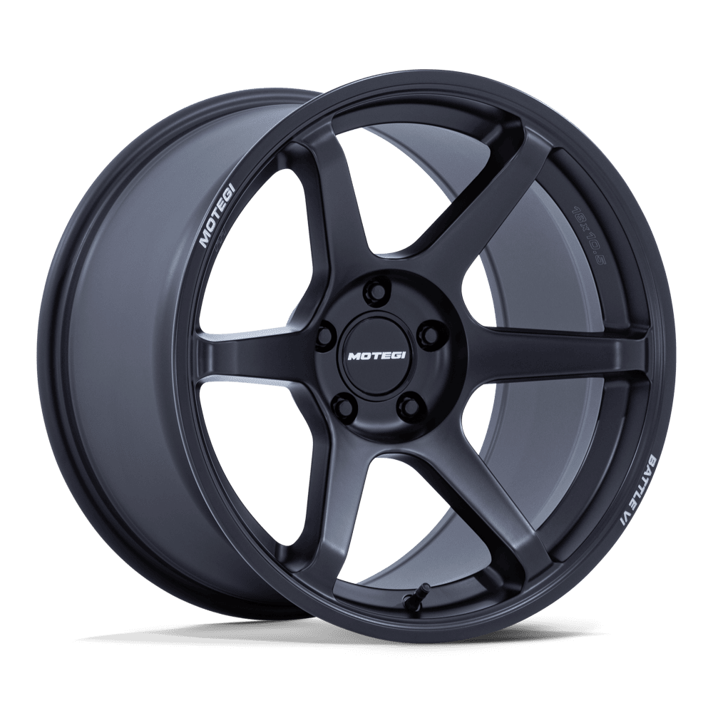 MOTEGI MR160 BATTLE VI 18X9.5 25 5X114.3 MATTE BLACKBIRD METALLIC