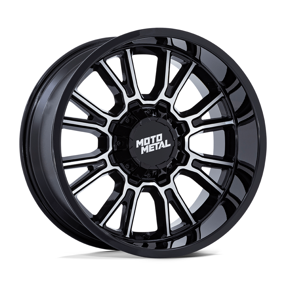 Moto Metal MO810 LEGACY - 17x9 20mm 6x120 GLOSS BLACK MACHINED Wheel | MO810BD17907720