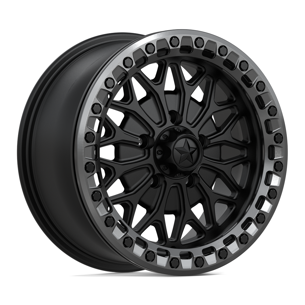 MSA OFFROAD WHEELS MA53 BOLO UTV BEADLOCK 15X7 38 5X114.3 MATTE BLACK W/ GL-GUNMETAL RG