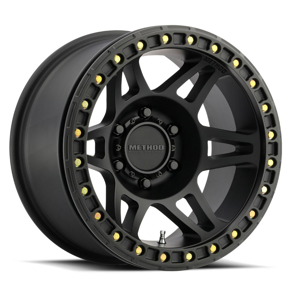 Method 106 17x9 8x165.1 (8x6.5) -44mm Beadlock Matte Black MR10679080544B