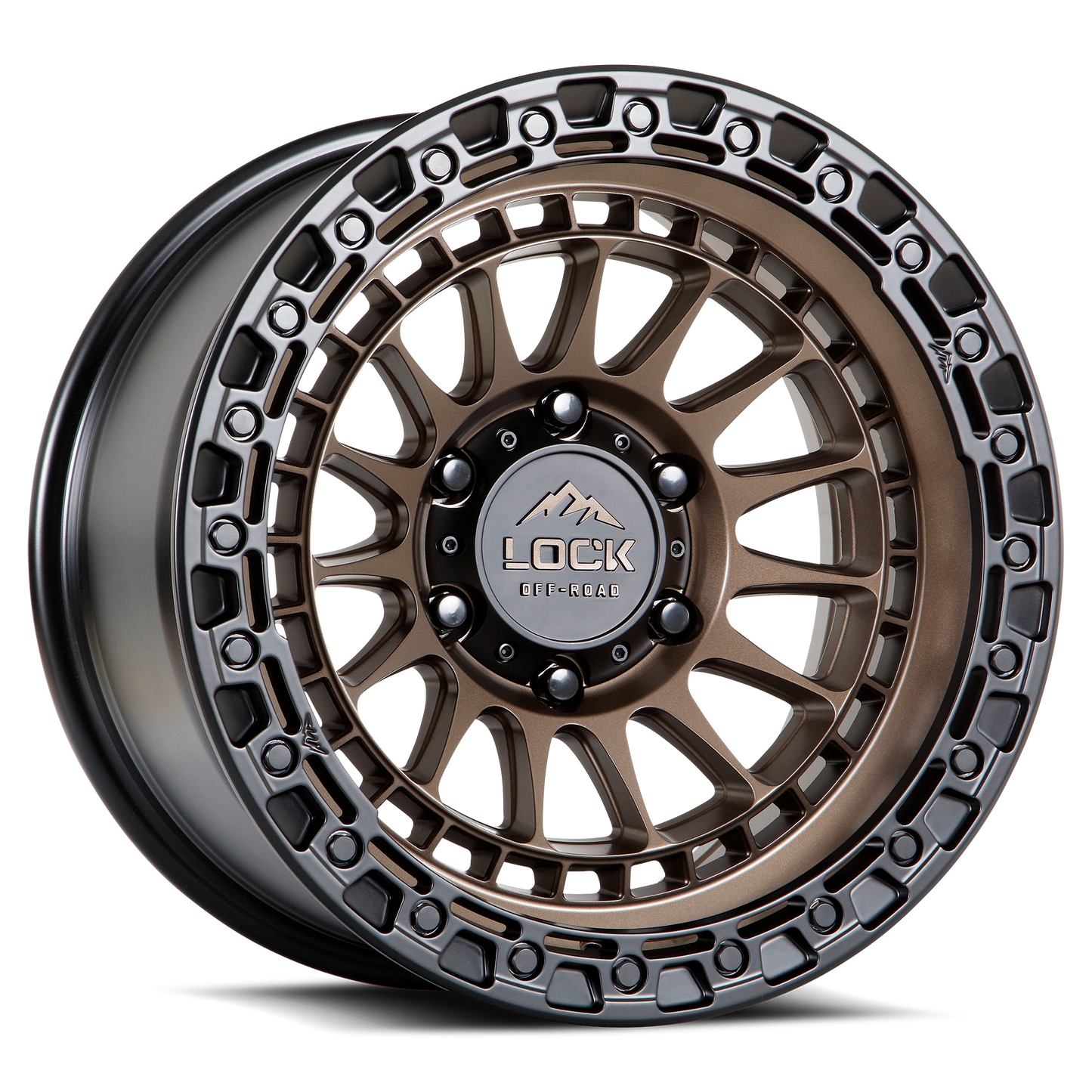 LOCK OFFROAD MOJAVE 20X9 0 5X127 MATTE BRONZE W MATTE BLACK RING