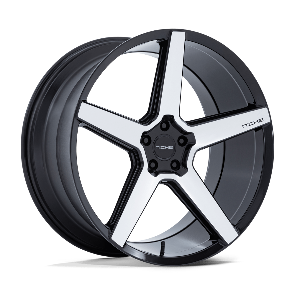 NICHE 1PC NC283 MODENA 20x10.5 18 5x115 GLOSS BLACK W/ MACHINED FACE