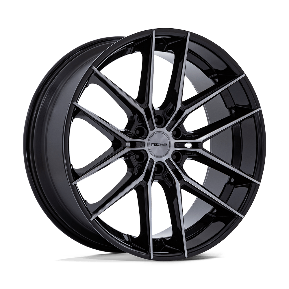NICHE 1PC NC280 PRODIGY 6 26x10 25 6x135 GLOSS BLACK DARK TINTED CLEAR