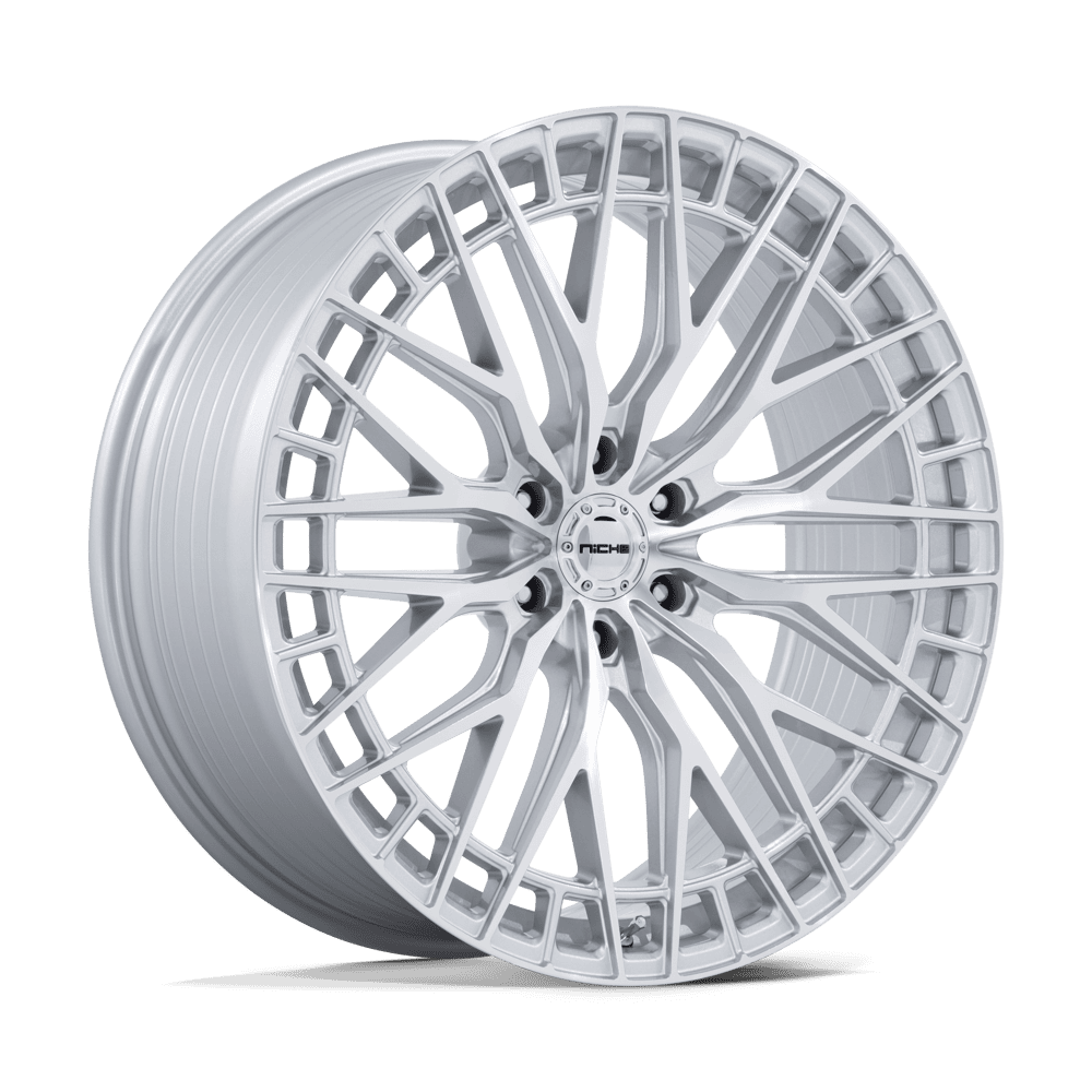 Niche 1Pc NC288 GENOA - 24x10 30mm 6x135 GLOSS SILVER W/ MACHINED FACE Wheel | NC288SD24106330