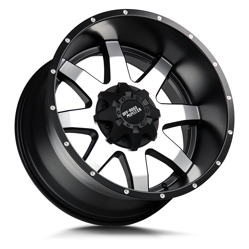 OFF ROAD MONSTER M08 M08 20X9 0MM BLANK FLAT BLACK MACHINED | M08000000BM