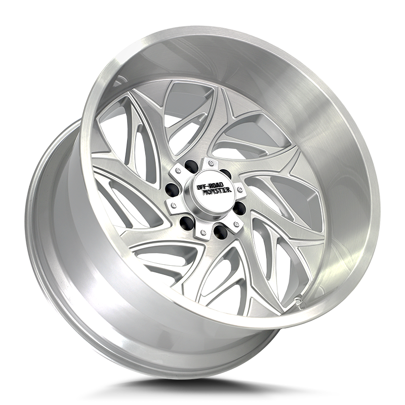 OFF ROAD MONSTER M28 M28 22X12 NEG 44MM 6X135/6X139.7 BRUSHED FACE SILVER | M28212607N44BFS