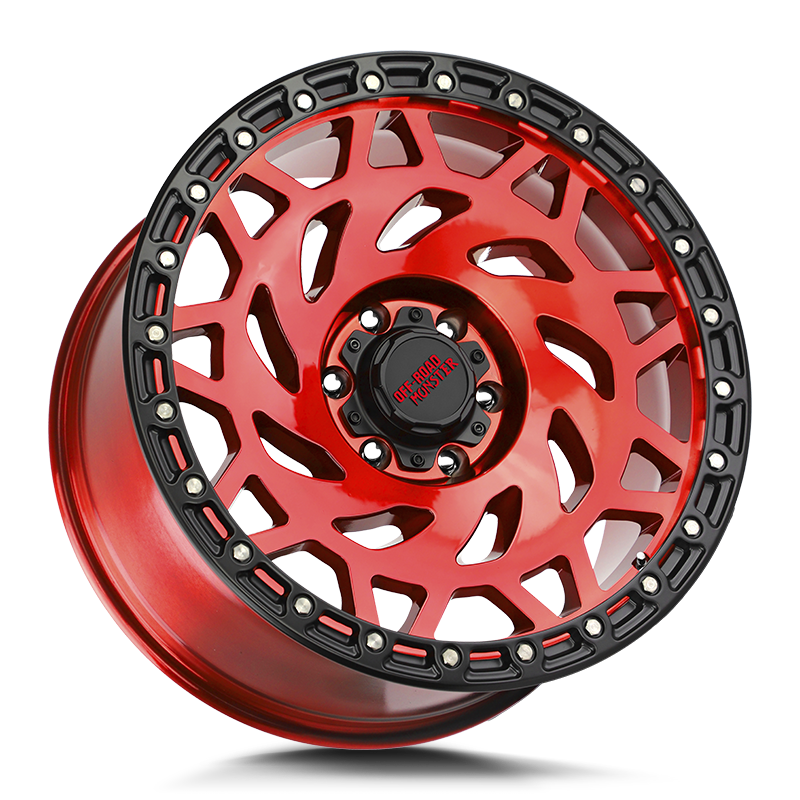 OFF ROAD MONSTER M50 M50 20X9.5 NEG 12MM BLANK CANDY RED BLACK RING | M500000N12RBR