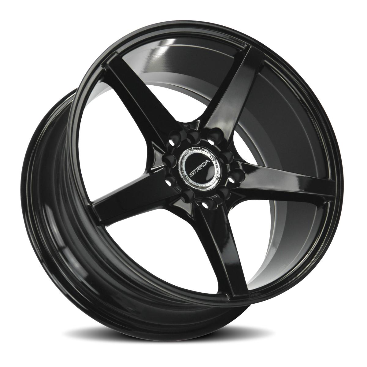 STRADA S35 PERFETTO 20X8.5 35MM 5X108 ALL GLOSS BLACK | S35050835GB