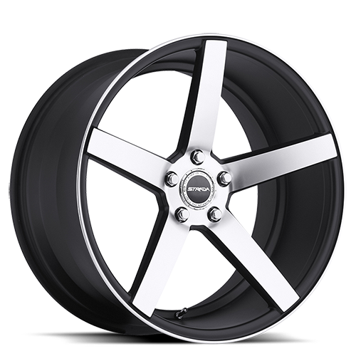 STRADA S35 PERFETTO 17X7.5 35MM 5X114.3 GLOSS BLACK MACHINED | S35751435GBM