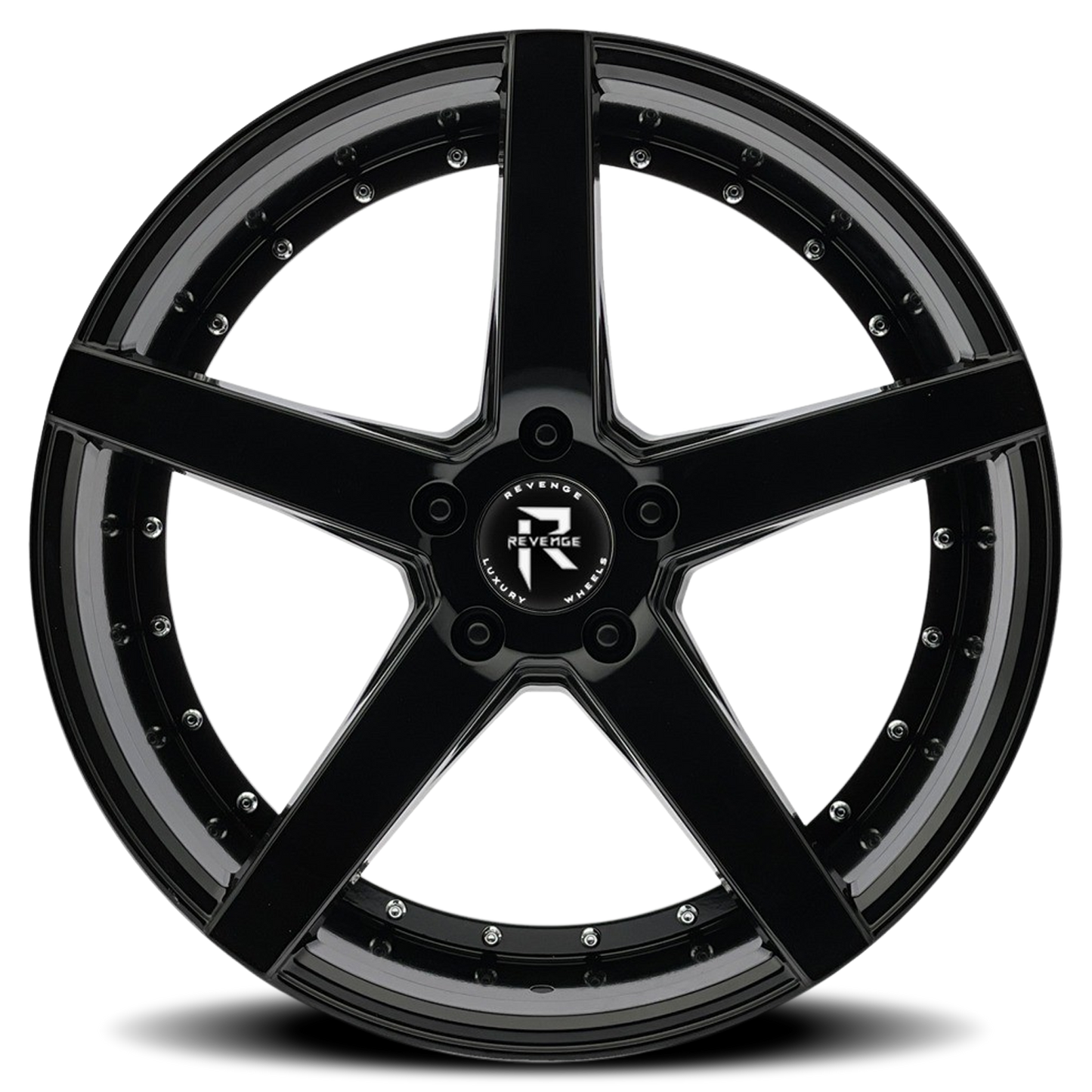 REVENGE LUXURY RL-103 20X8.5 35 5X114.3 GLOSS BLACK