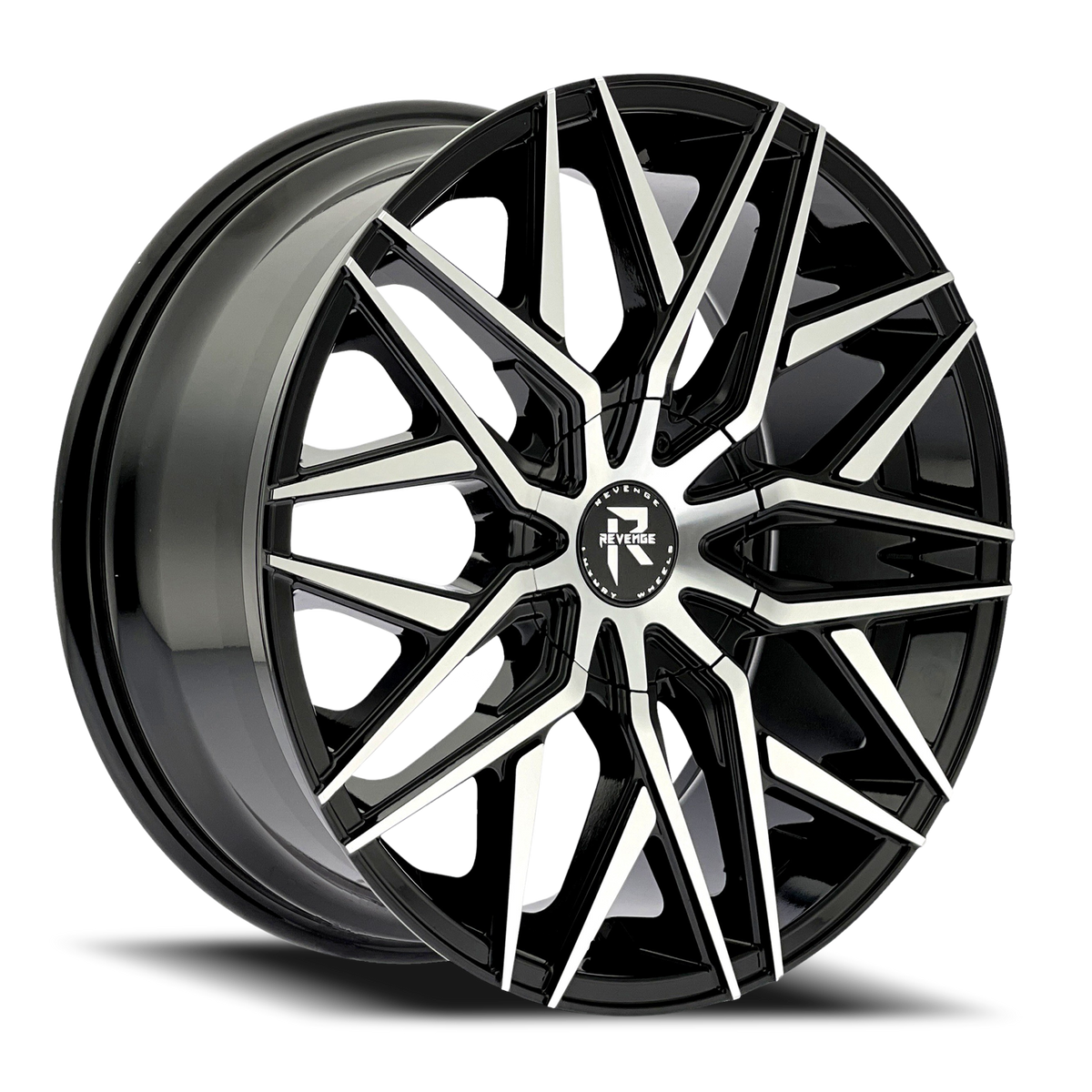 REVENGE LUXURY RL-104 18X8 35 5X120/5X114.3 BLACK MACHINED