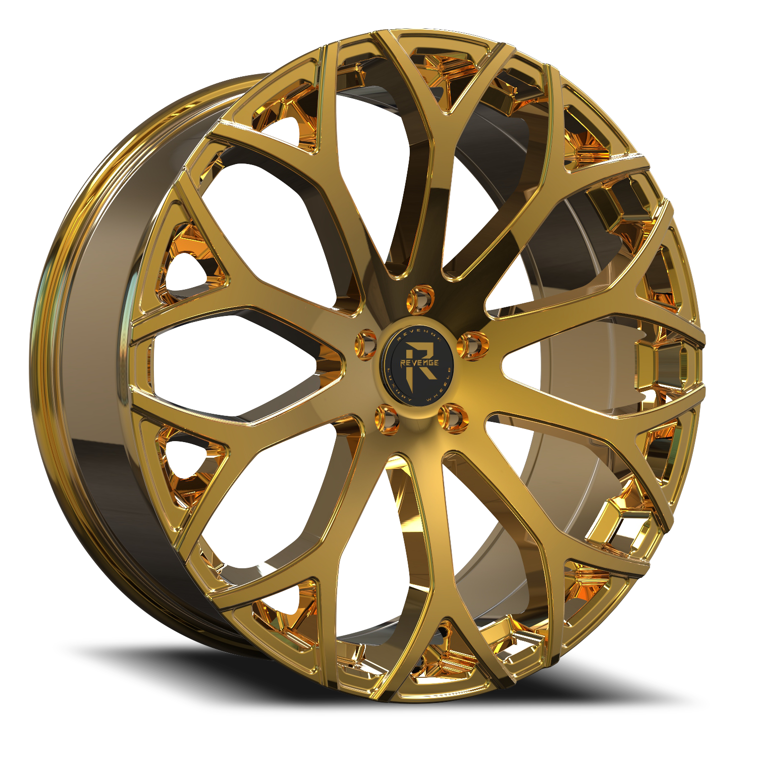 REVENGE LUXURY RL-105 22X9 35 5X112 GOLD – Wheels Below Retail