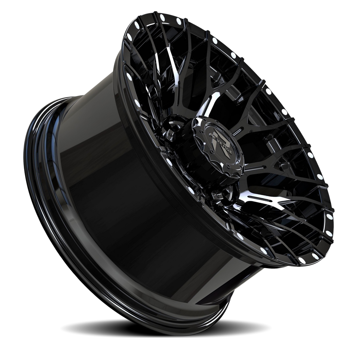 REVENGE OFFROAD RV201 22X12 -44 5X139.7/5X150 GLOSS BLACK RIVETS