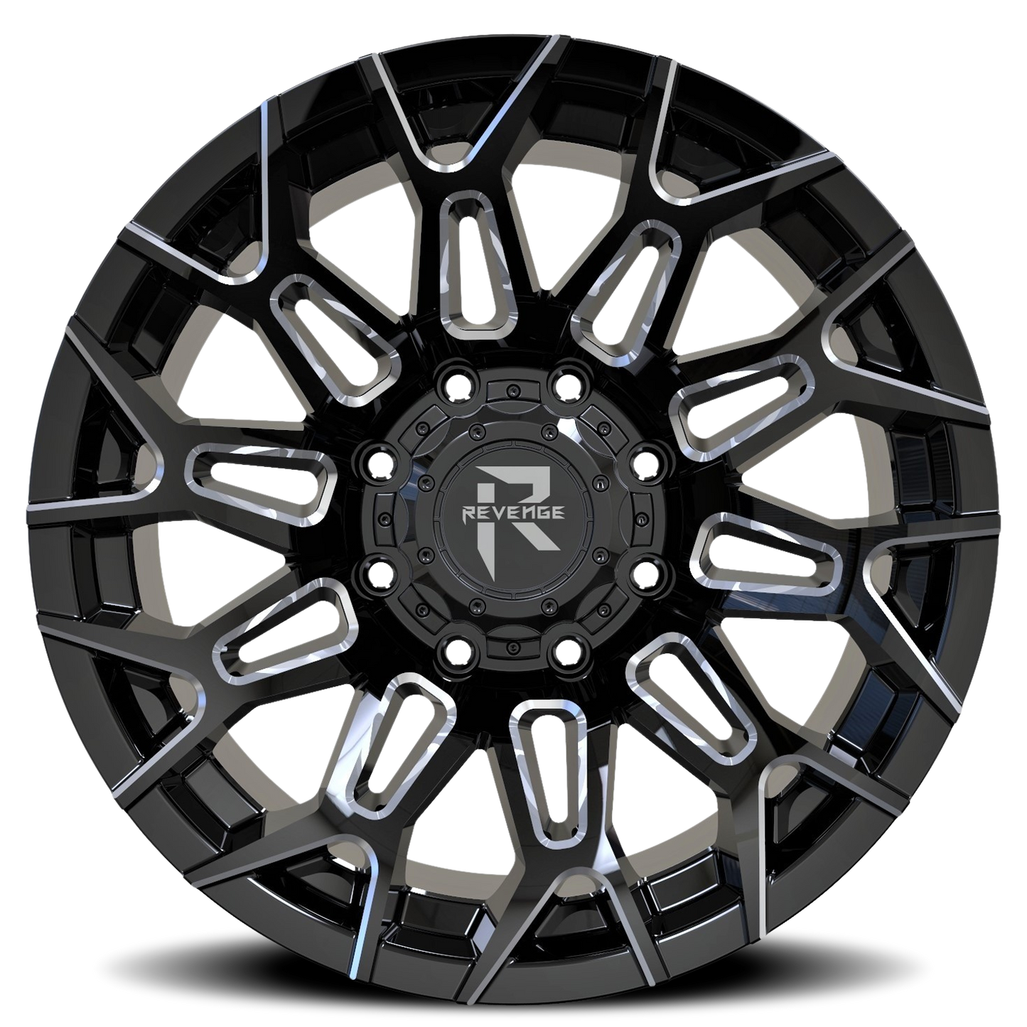 REVENGE OFFROAD RV203 20X10 -19 6X135/6X139.7 BLACK MILLED