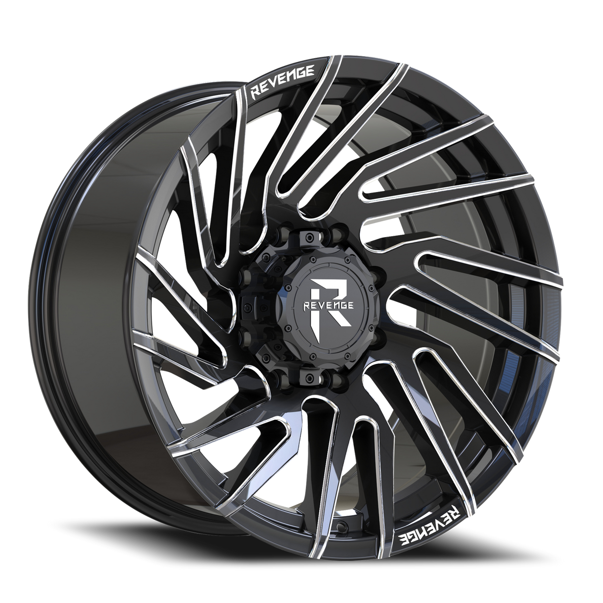 REVENGE OFFROAD RV207 22X10 -19 8X180 BLACK MILLED