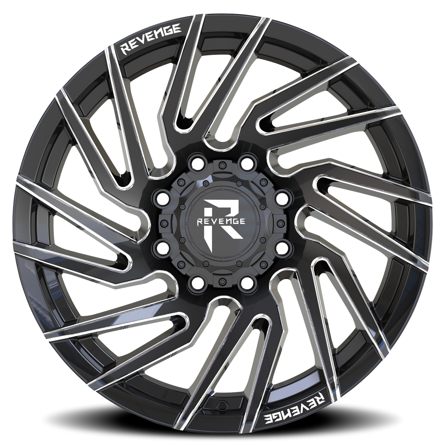 REVENGE OFFROAD RV207 20X9 0 8X165.1 BLACK MILLED