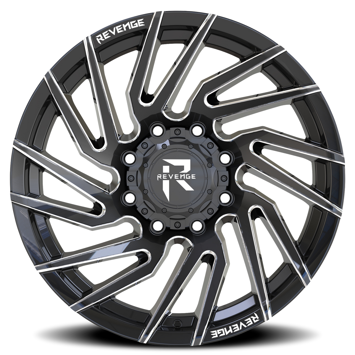 REVENGE OFFROAD RV207 22X10 -19 8X180 BLACK MILLED
