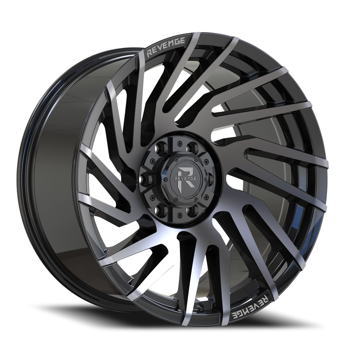 REVENGE OFFROAD RV207 22X10 -19 6X135/6X139.7 TITANIUM BLACK MACHINED