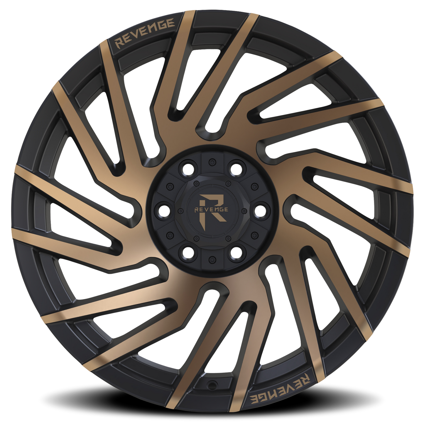 REVENGE OFFROAD RV207 20X9 0 6X135/6X139.7 SATIN BRONZE BRONZE MACHINED-DOUBLE DARK TINT