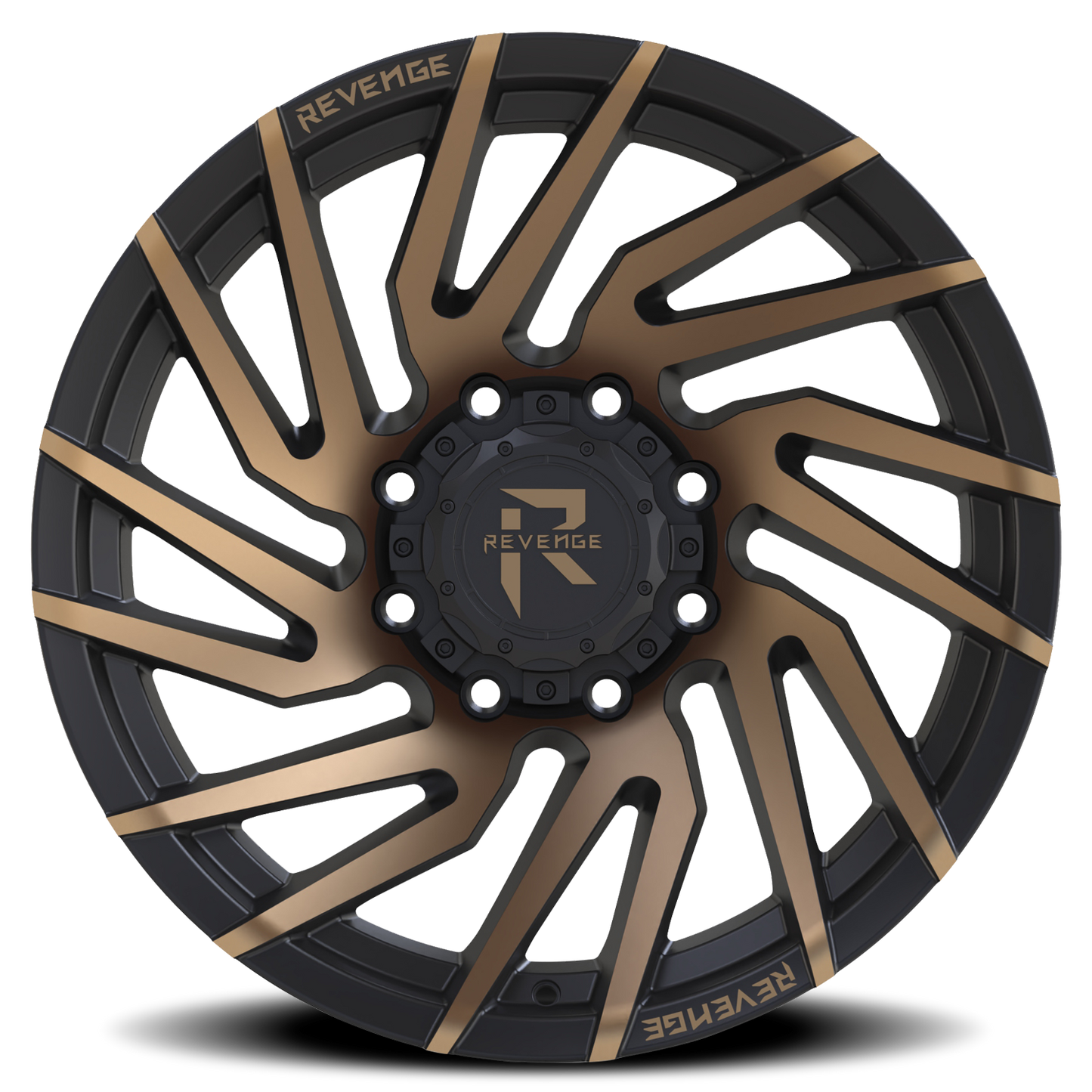 REVENGE OFFROAD RV207 20X9 0 8X165.1 SATIN BRONZE BRONZE MACHINED-DOUBLE DARK TINT