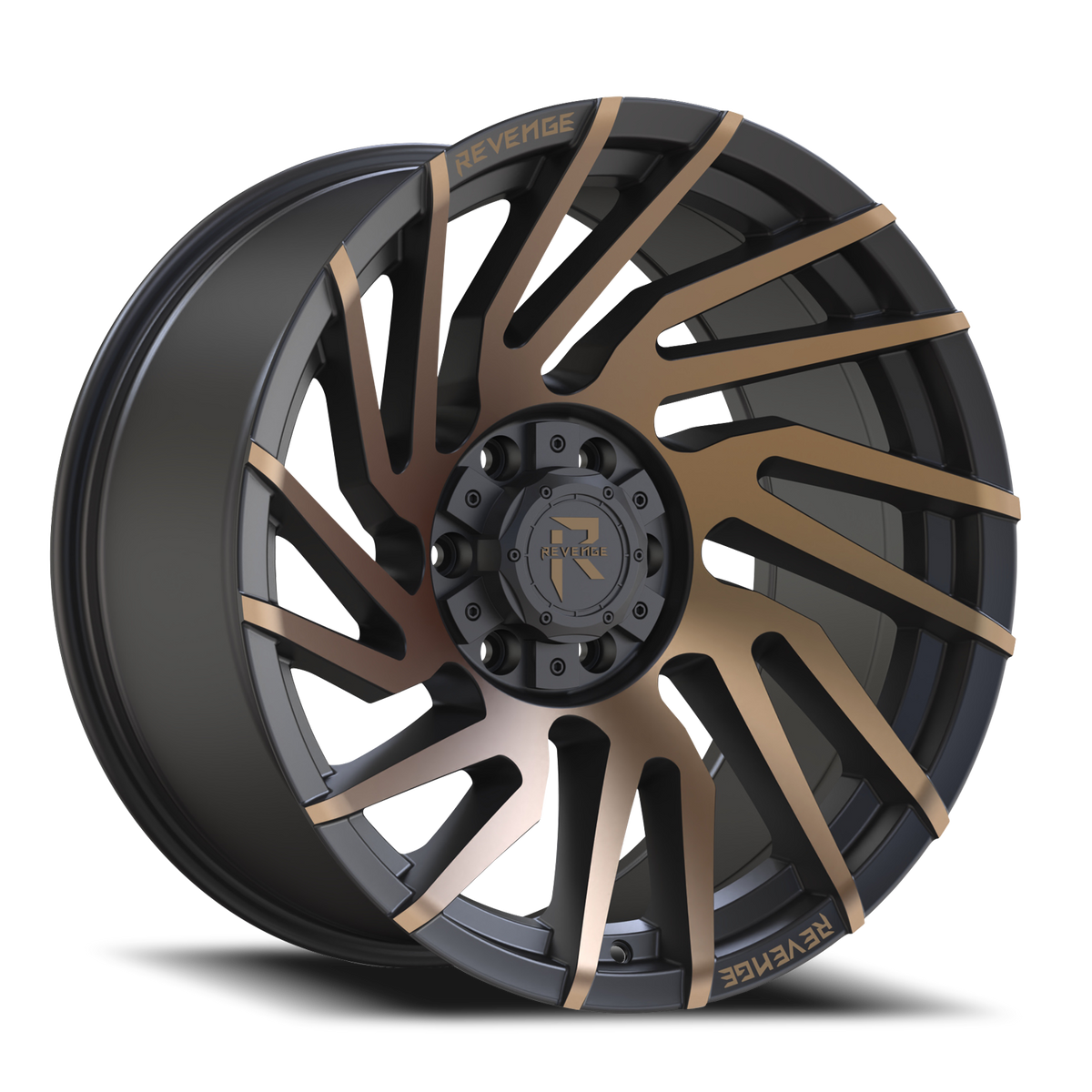 REVENGE OFFROAD RV207 22X10 -19 6X135/6X139.7 SATIN BRONZE BRONZE MACHINED-DOUBLE DARK TINT