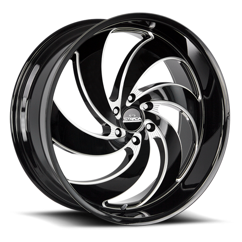 STRADA STREET CLASSICS C06 RETRO 6 26X10 26MM 6X135 GLOSS BLACK MILLED | C06663526GBML