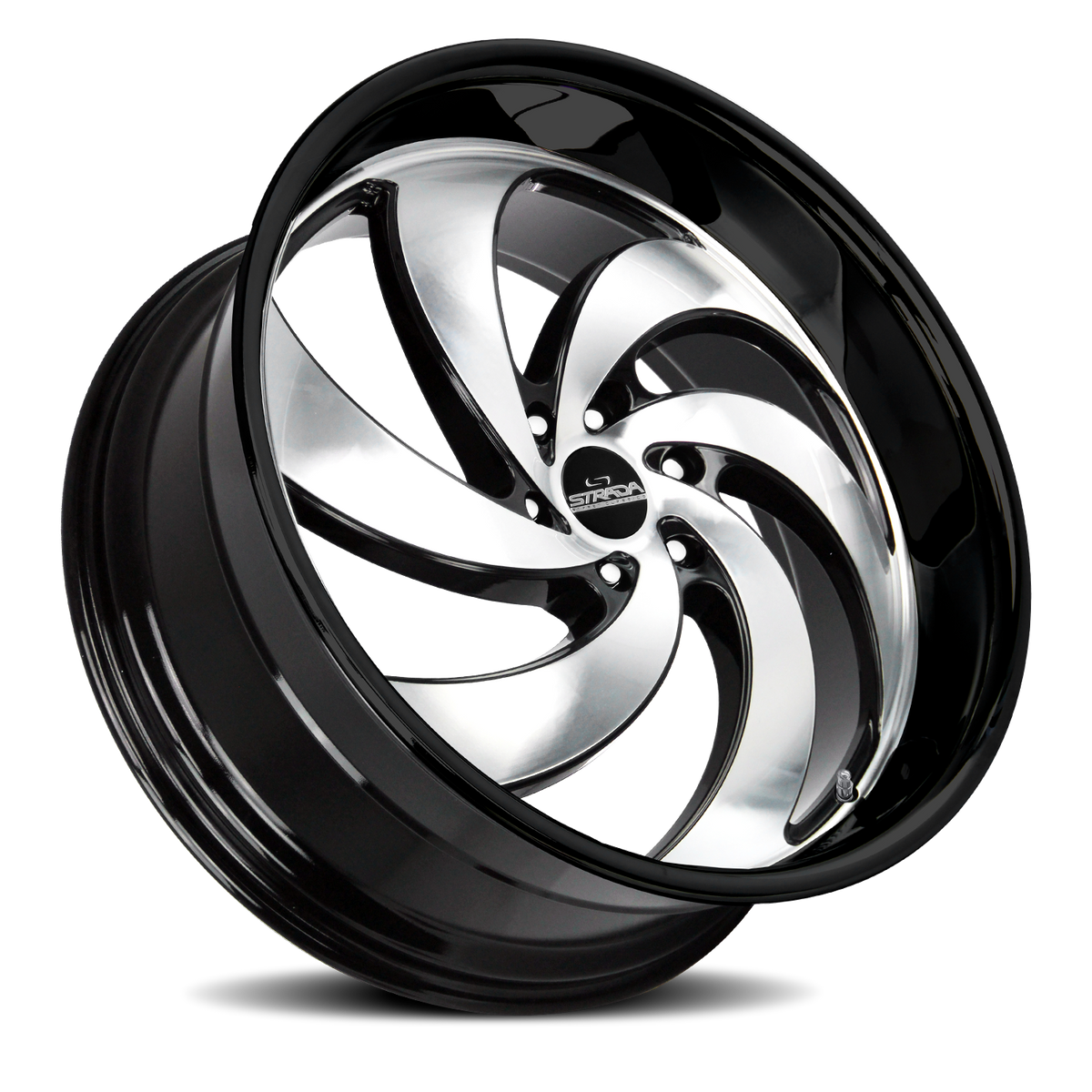 STRADA STREET CLASSICS C06 RETRO 6 24X10 24MM 6X135 GLOSS BLACK MACHINED | C06463524GBM