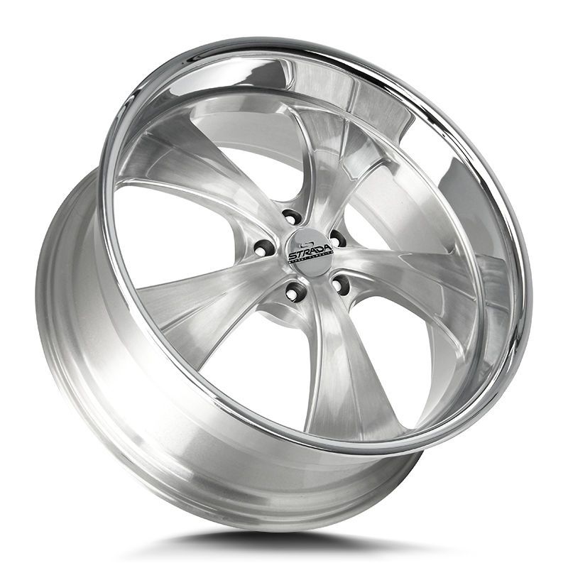 STRADA STREET CLASSICS C02 OLD SKOOL 24X10 15MM BLANK BRUSHED FACE SILVER MILLED SS | C02400015BFSMLSS