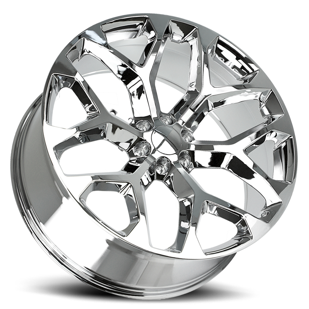 Strada Wheel Replicas Snowflake R176 24x10 31 6x139.7 Chrome